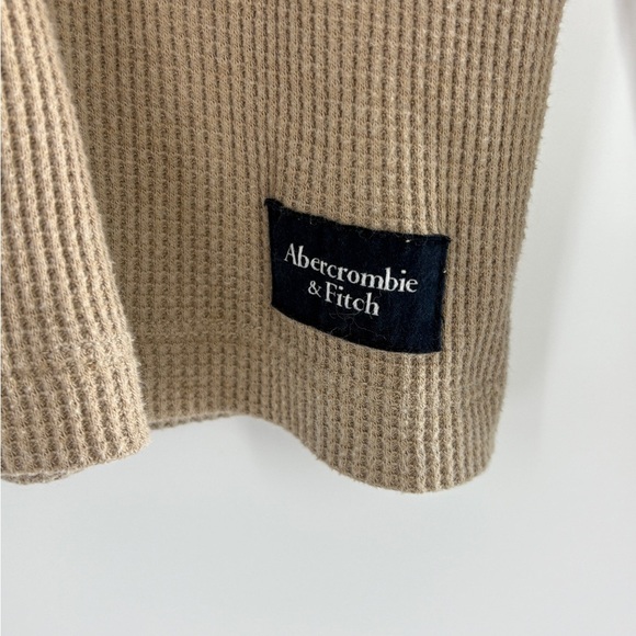 Abercrombie & Fitch Beige Long Sleeve Henley - Picture 3 of 5